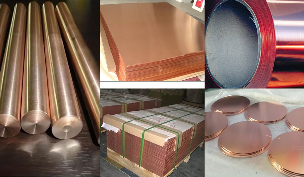 Copper and copper alloys plate