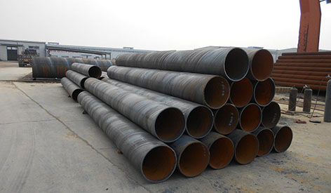 Internal anti-corrosion treatment method for large-diameter spiral steel pipe