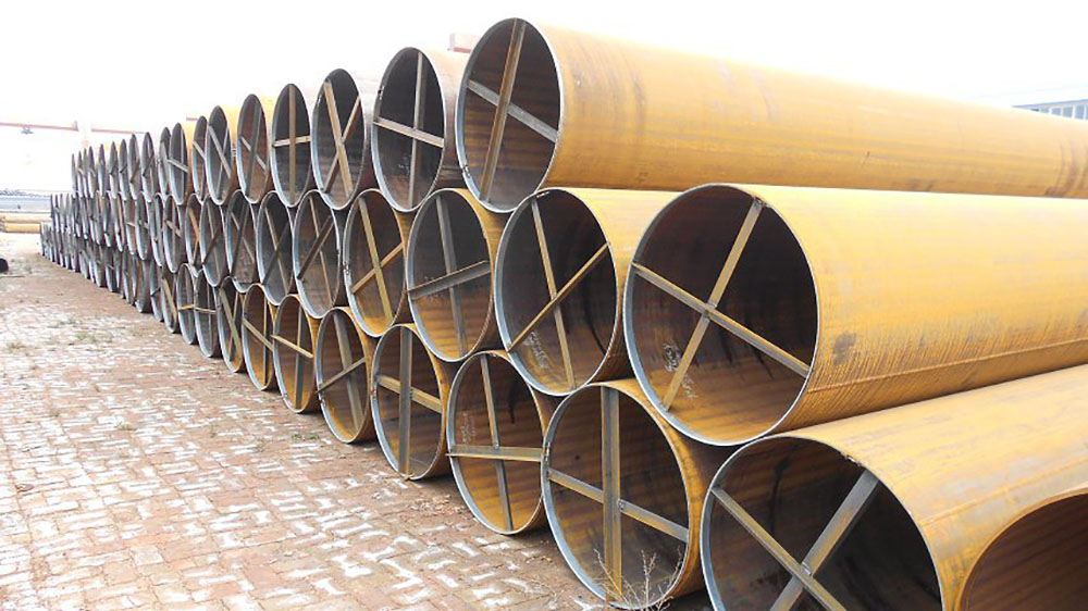 Rust removal technology and forming technology of straight seam steel pipe