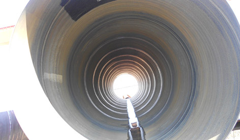 Which environments are large-diameter steel pipes suitable for