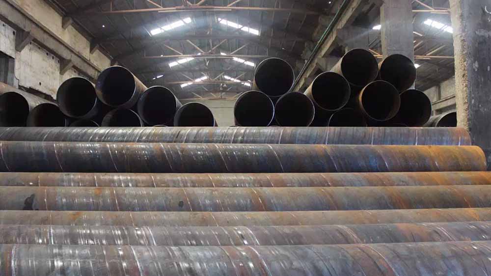 Packaging precautions for spiral steel pipe